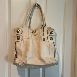 Cynthia Rowley Cream Leather Bag